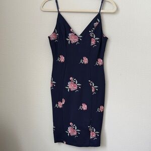 Honey and Rosie Floral Navy Dress Small
